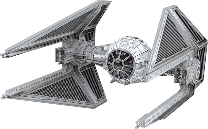Revell Modelbouwpakket Ruimtevaart - 00319 Star Wars Imperial TIE Interceptor Karton - Revell - Modelbouw