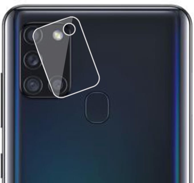 Camera Screenprotector geschikt voor Samsung A21s - Screen Protector Glas