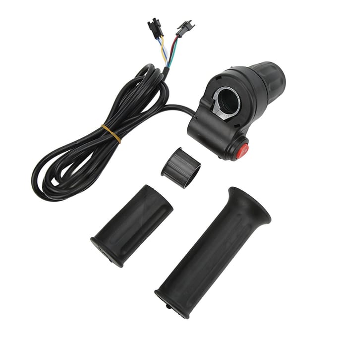 1 Paar 12V?99V Half Grip Gaskabel Universele 3 Snelheidsregeling Draaigaskabel Accelerator Handvat voor black