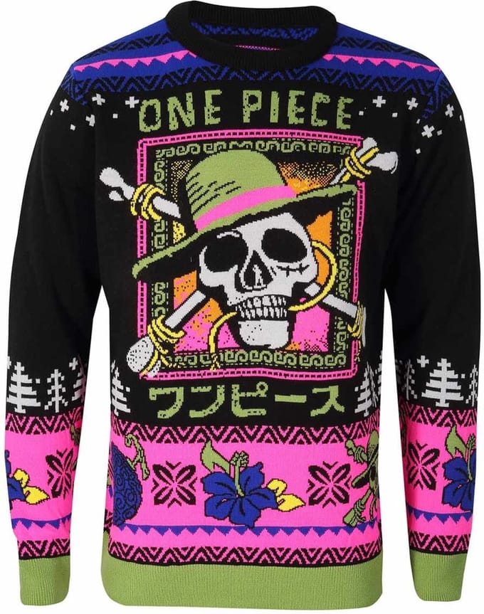 One Piece Skull Heren Christmas jumper - meerkleurig - M