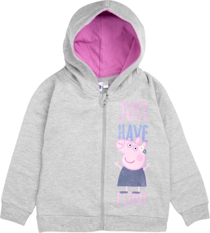 Peppa Pig Vest - Just have fun - Grijs - Maat 86/92