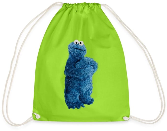 Sesamstraat Koekiemonster Pose Gymtas