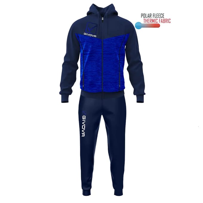 Givova Visa Melange Trainingspak Blauw 8-10 Years Kinderen