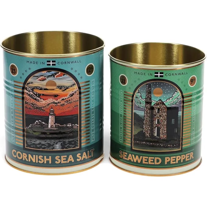 Opbergdoos Rex London Cornish salt and pepper (x2)