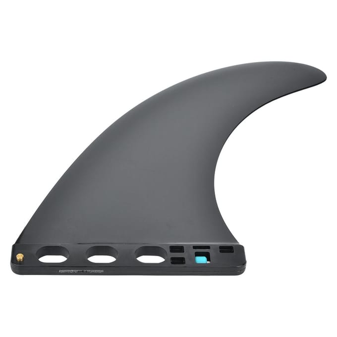 9 inch Verhoogde Staartroer Gesplitste Surfen Surfplank Kano's Vinnen Accessoire Zwart gray