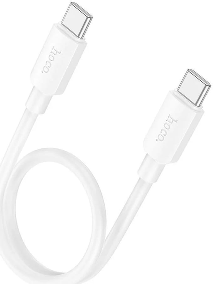 Hoco X96 60W Fast Charge PD USB-C naar USB-C Laadkabel 0.25M Wit