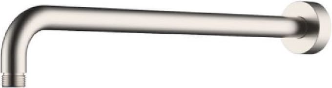 Sanifun douchearm rond gebogen muurbevestiging 450 mm geborsteld staal