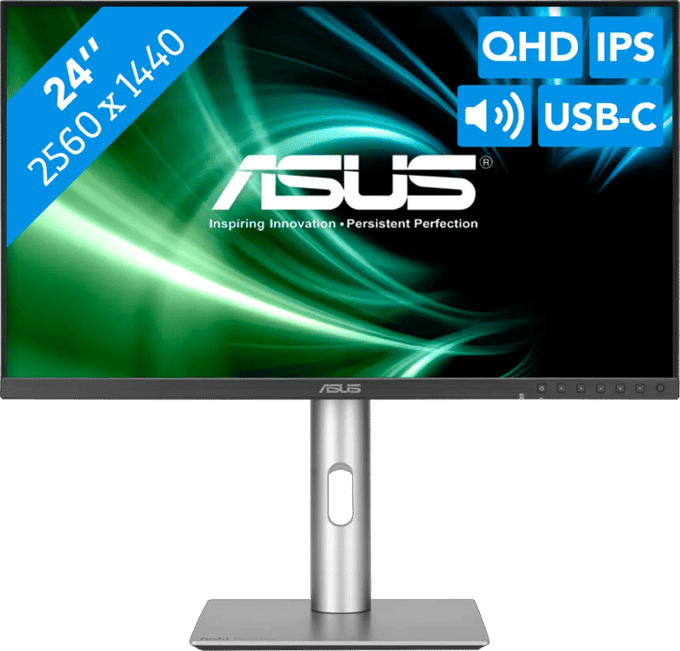 ASUS ProArt Display PA24ACRV computermonitor 60,5 cm (23.8") 2560 x 1440 pixels Quad HD LCD zwart