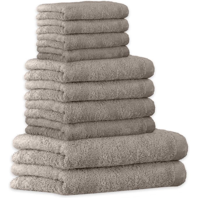 Cawoe Handdoek Lifestyle Een maat, 50x100 Set van 10