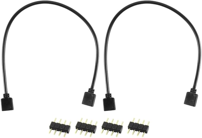 Allecto - Set van 2 RGB LED Strip Extensies 30 cm - 4-Pins Verbinding - Ideaal voor LED Strips
