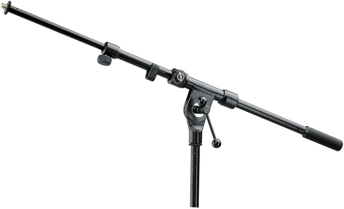 König & Meyer 211/1 zwenkarm, zwart 3/8" aansluiting, uittrekbaar - Microfoon arm