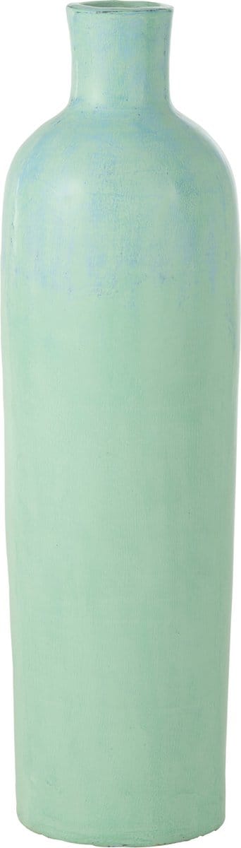 J-Line vaas Justine Terracotta - beton - blauw - large