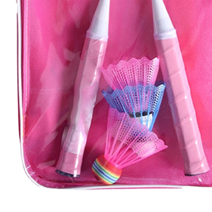 Kinderen Badminton Racket Set Basisschoolleerlingen Buitensport Badminton Racket Roze pink