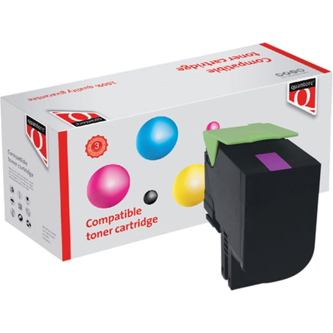 Tonercartridge Quantore alternatief tbv Lexmark 80C2XM0 rood