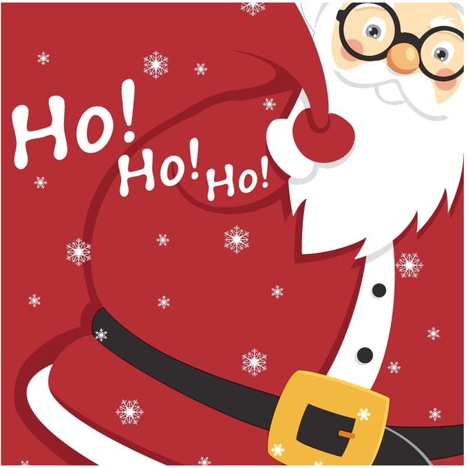 Servet "Ho! Ho! Ho!" - 20 stuks