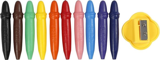 Waskrijt, L: 7 cm, d 11 mm, 10 stuk/ 1 doos