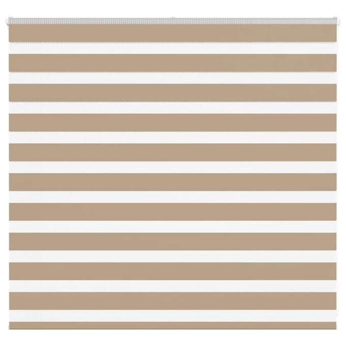 vidaXL - Zebra - Blind - 155x100 - cm - stofbreedte - 150,9 - cm - polyester - zandbruin