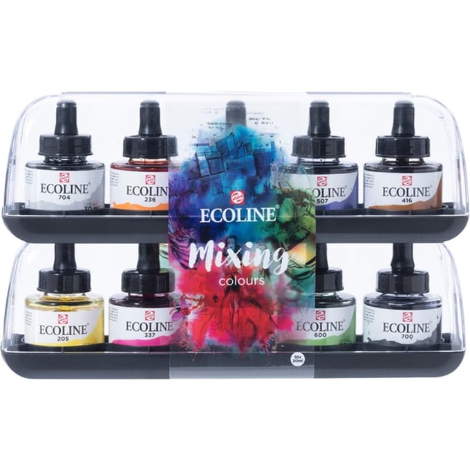Bruynzeel Ecoline Liquid Watercolour Mixing Set 10x30ml