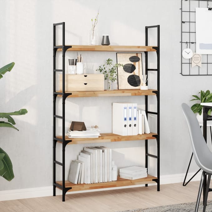 vidaXL - Wandschap - zwevend - olieafwerking - 100x20x4 - cm - massief - acaciahout