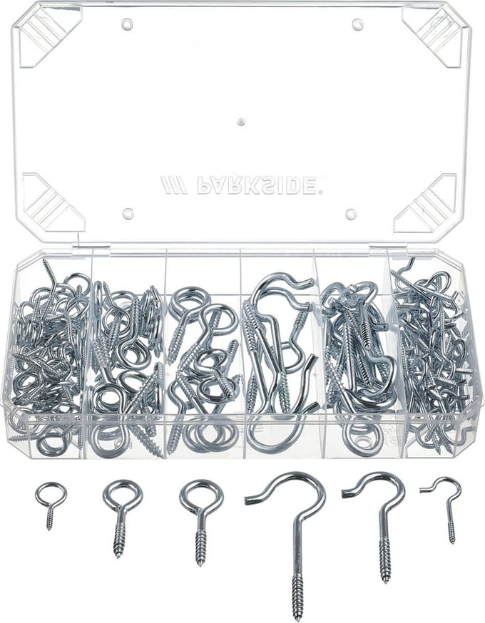 Parkside Haken- en Ogenassortiment 151-delig