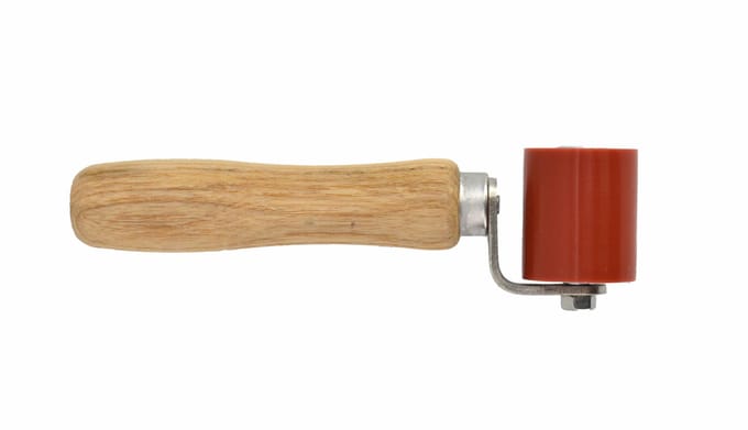 Awtools Wałek - Siliconen Rol - 40 mm - Ergonomische Houten Handgreep