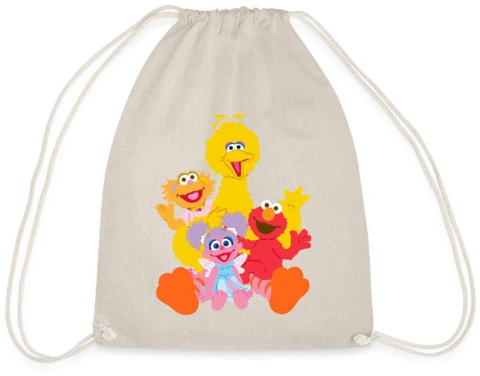 Sesamstraat Bibo Elmo Sina Abby Cadabby Gymtas