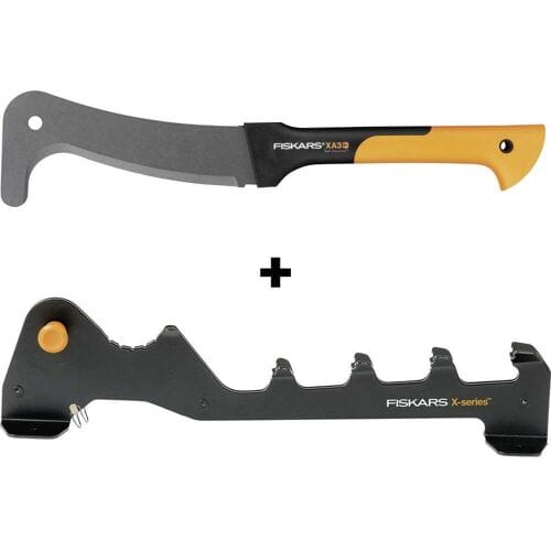 Fiskars X-serie wandgemonteerde aanmaakhout klover (Flint Spanmesser)