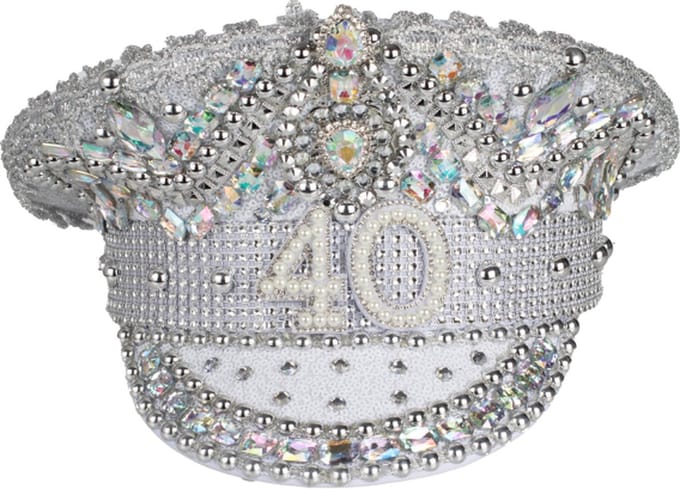 Ginger Ray - Glitter & glamour verjaardagshoed 40 jaar
