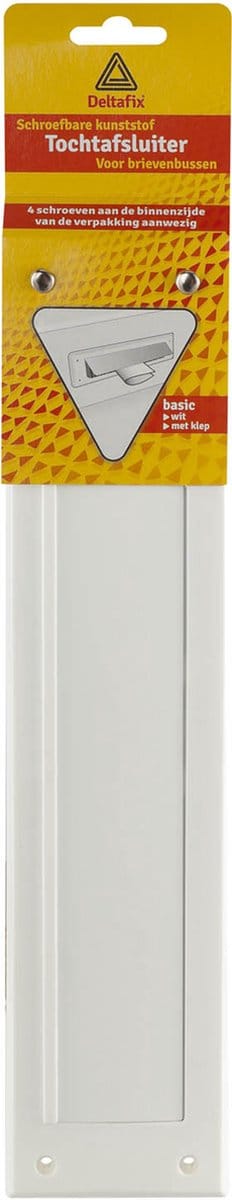 Deltafix Brievenbus brievenbustochtplaat met klep     wit