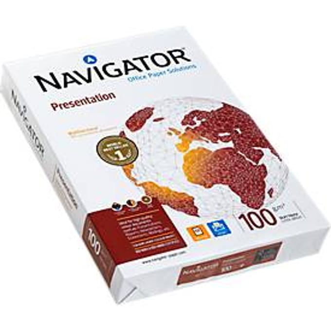 Kopieerpapier Navigator Presentation, A3, 100 g/m², helderwit, 1 pak = 500 vellen