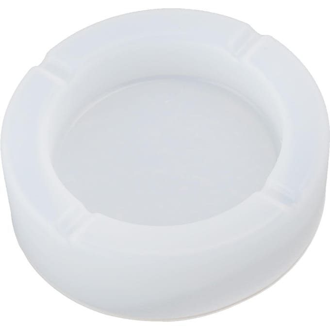 1 Moule Cendrier Set DIY Moule Époxy Cristal Surface Miroir Boîte de Rangement en Silicone Base Ronde L white
