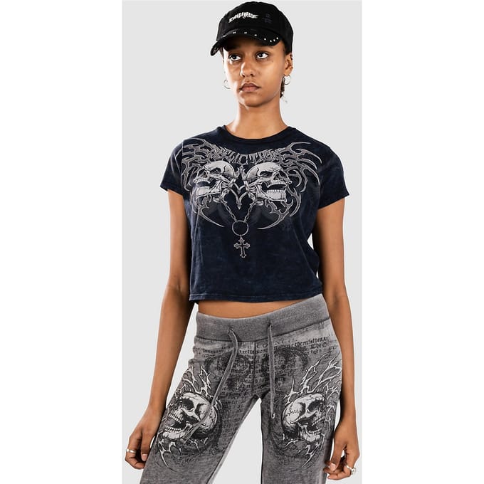 Affliction Shred Fest T-Shirt zwart