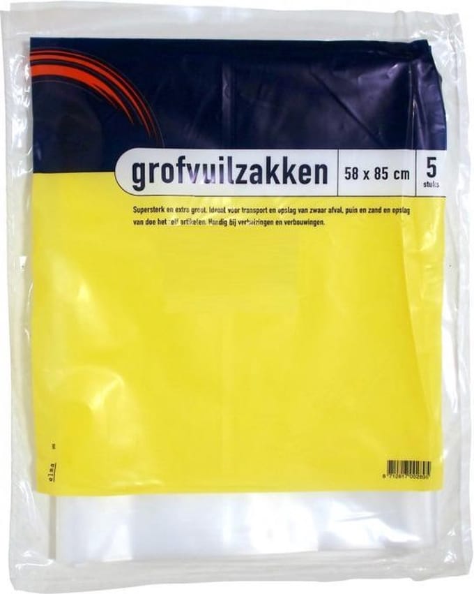 Elma grofvuilzakken 85 x 58 cm. - 5 stuks