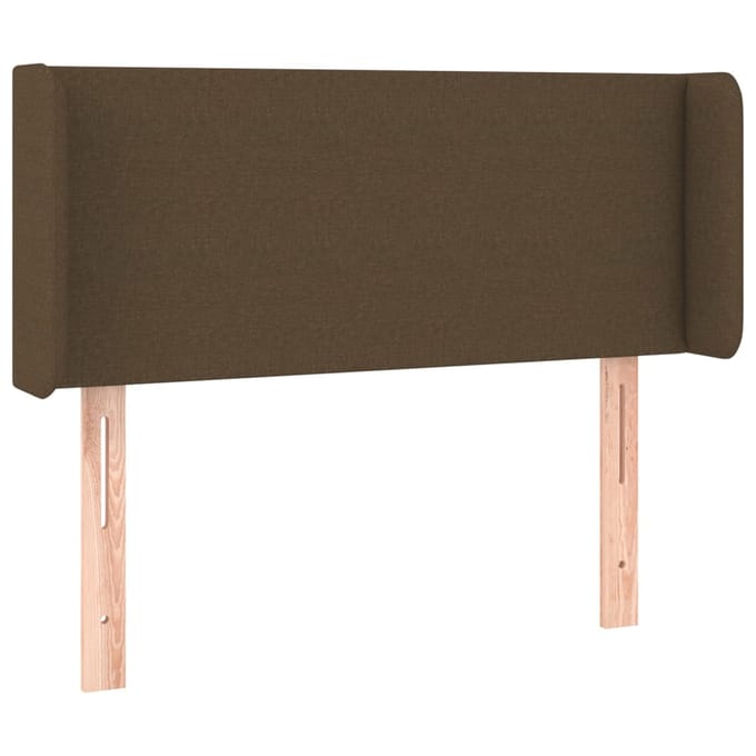 vidaXL - Hoofdbord - LED - 83x16x78/88 - cm - stof - donkerbruin