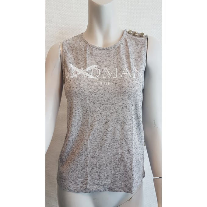 Copy Rite - mouwloos shirt - grey dot - S