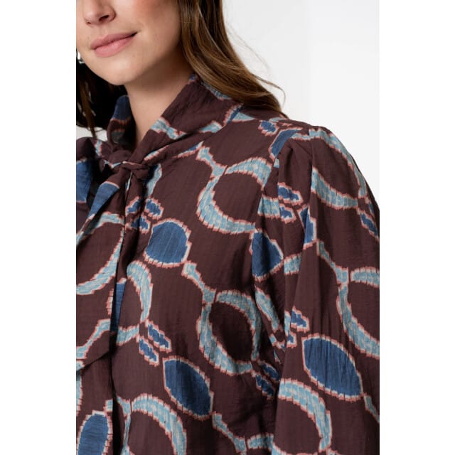 Geisha 53618-20 470 blouse print bordeaux/blue