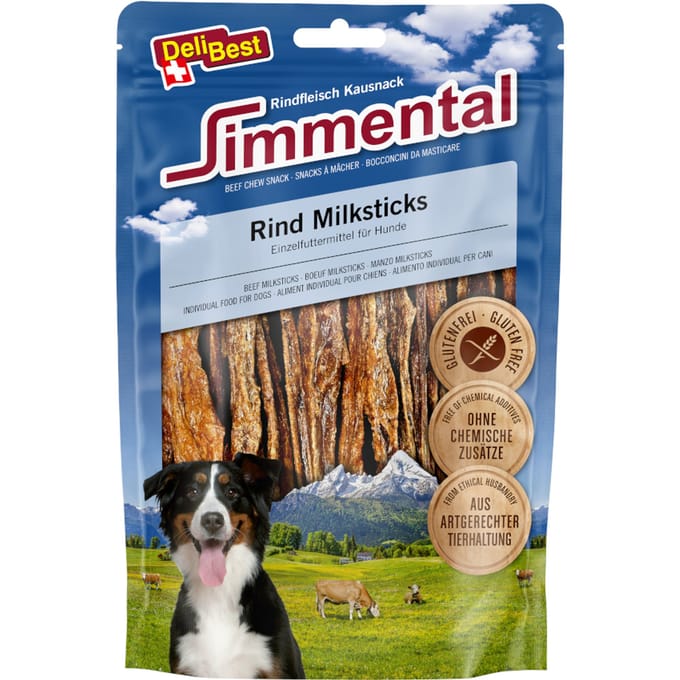 200g DeliBest Simmental rund Milksticks hondensnacks
