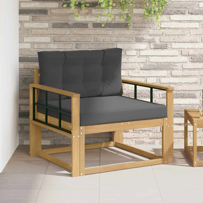 vidaXL - Buiten - Midden - Sofa - Polyester - Wit