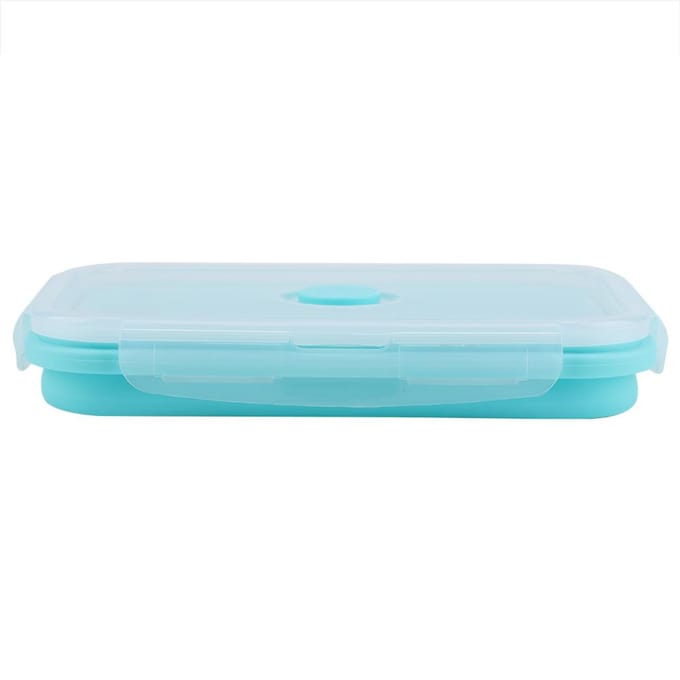 4 Maten Draagbare Siliconen Lunchbox Opvouwbare Magnetronbestendige Lunchbox Voedselcontainer Type 2