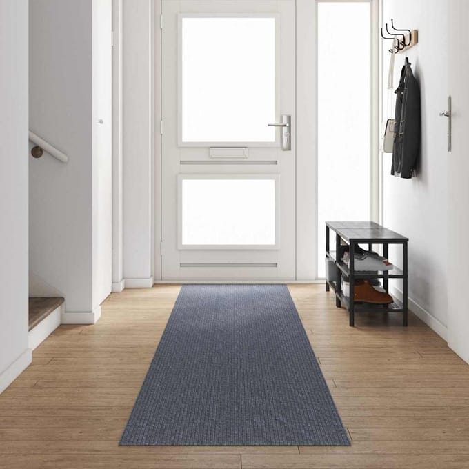 vidaXL - Tapijt - Loper - Lichtgrijs - 80 - x - 500 - cm - Stof