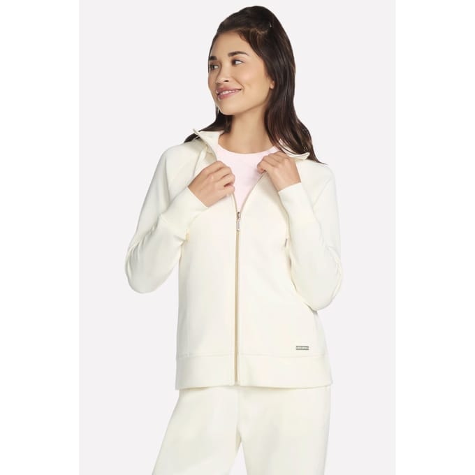 Skechers Performance Skechluxe Elevate Hoodie Dames Off White Jacket