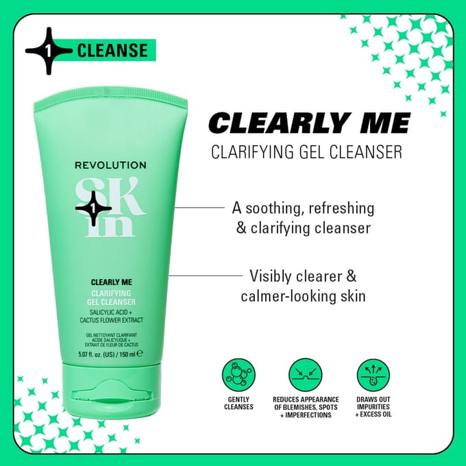 Revolution Skin Clearly Me Clarifying Cleansing Gel 150ml