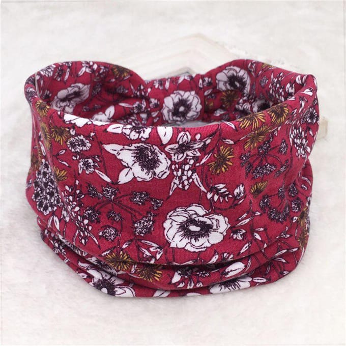 Boheemse brede stretch hoofdband dames tulband bloem bloemen elastische haarband haaraccessoires pink