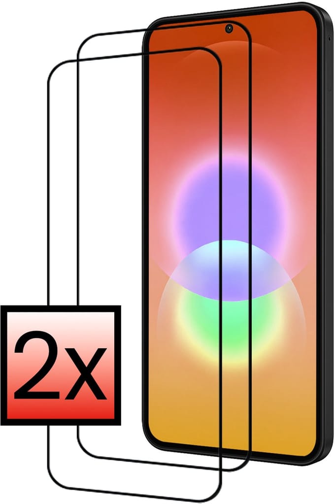 Screenprotector - 2 Stuks - Geschikt voor Samsung Galaxy A27 - Full Cover - Beschermglas - Gehard Glas - Tempered Glass - Screen Protector