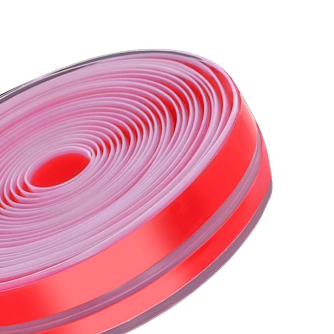 T-vormige afdichtstrip transparant siliconen winddicht waterdicht dubbelzijdig zelfklevend 6m deurdichting pink