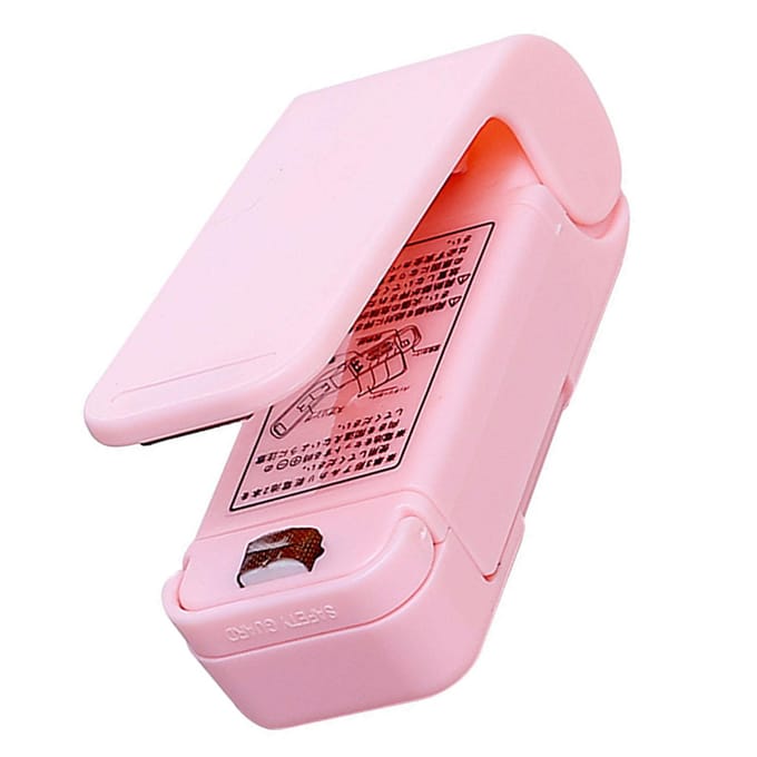 Mini Zaksealer ABS Plastic Voedselbewaring Handheld Draagbare Mini Sealer Machine voor Snack white