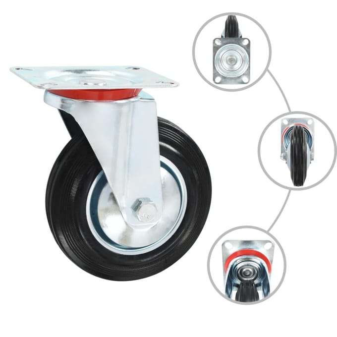 vidaXL - Zwenkwielen - 4 - st - 160 - mm