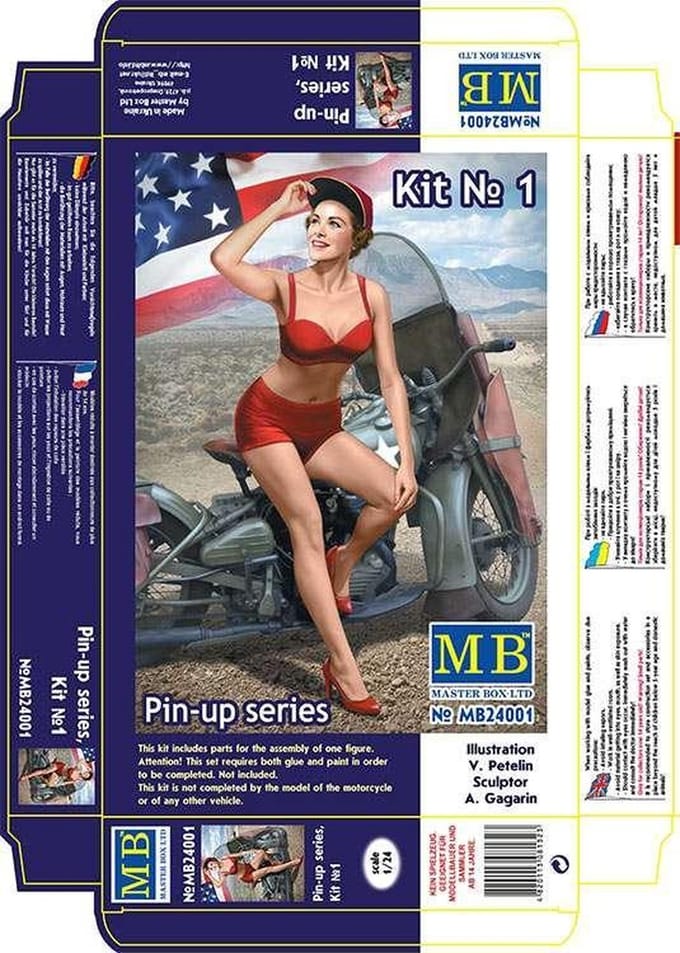 Master Box Modelbouwpakket Militaire voertuigen - MB24001 Pin-up series - Kit #1 - Marylin Plastic - 1:24 - Modelbouw