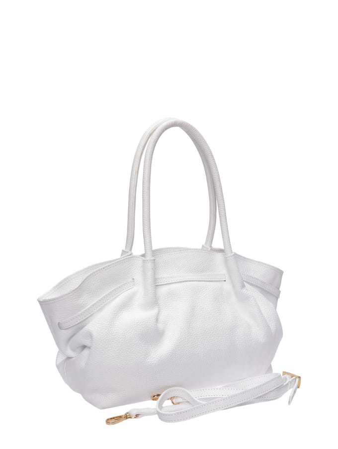 Isabella Rhea Wit Rundleer Tas
