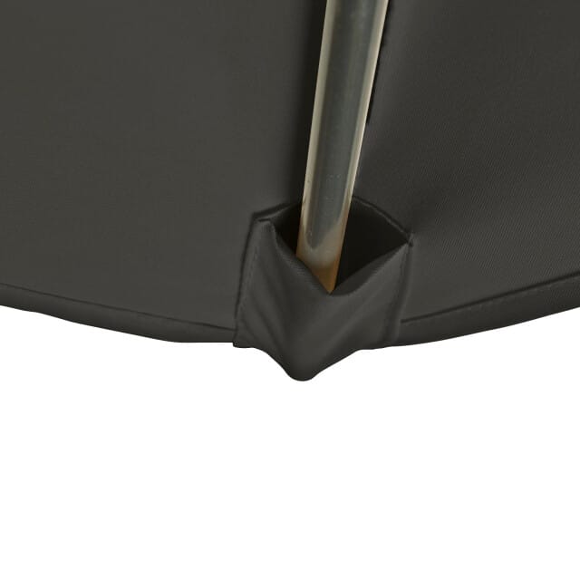 Kopu® Altea Parasol Vierkant 230x230 cm met Windvanger - Charcoal Bruin